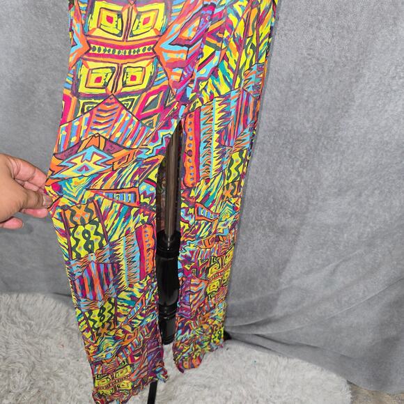 Agua Bendita Silk Chromatic Tribal Ceremonia Tunica Cover-Up One Size - Picture 3 of 7